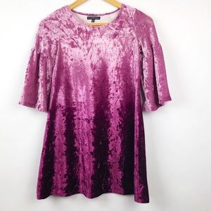 My Michelle Crushed Velvet Ombré Dress 12
